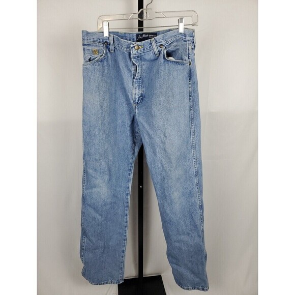 Wrangler George Straight Jeans Men's 34 X 32 Blue Cowboy Cut Collection Rodeo - Picture 1 of 7
